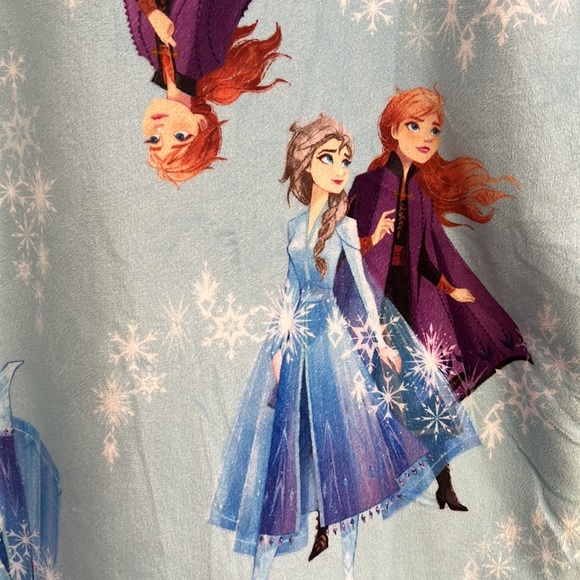 Disney Frozen II Elsa, Anna, and Olaf Long Sleeve Fleece Lined Hoodie Oversized - Picture 6 of 14